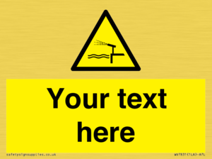 Custom warning water cannon